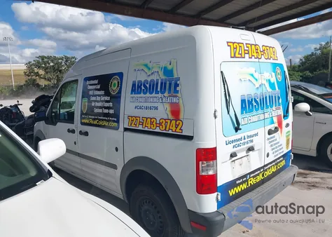 2012 Ford Transit Connect Xl z USA, uszkodzony, nr VIN NM0LS6AN8CT089448